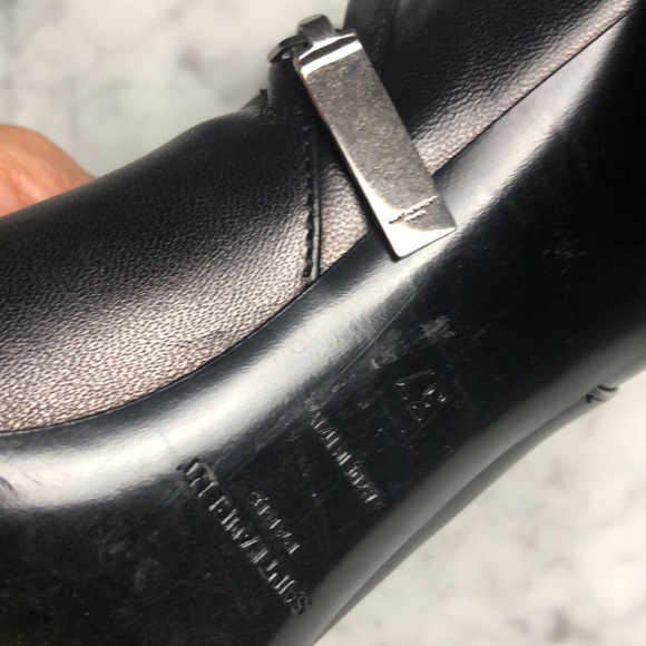 Yves Saint Laurent Women's Black Leather Ankle Boots - Picture 7 of 16